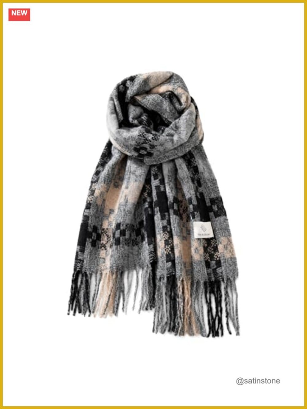Women Cashmere Blend Pashmina Shawl Wrap Scarf